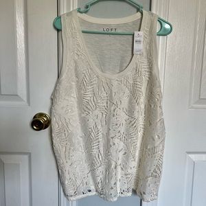LOFT tank super soft cotton. NWT Size large.